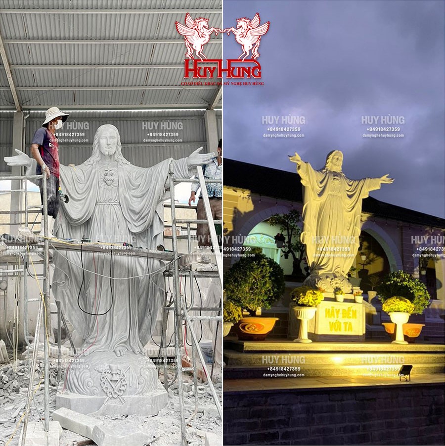 tượng chúa giê su thánh tâm