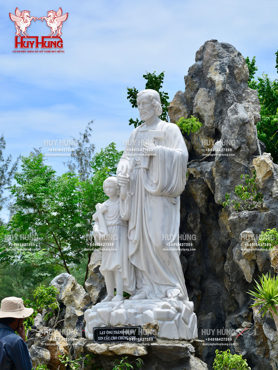 tượng thánh giuse dắt chúa